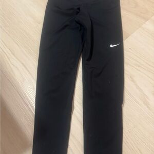 Nike Black Leggings with White Swoosh